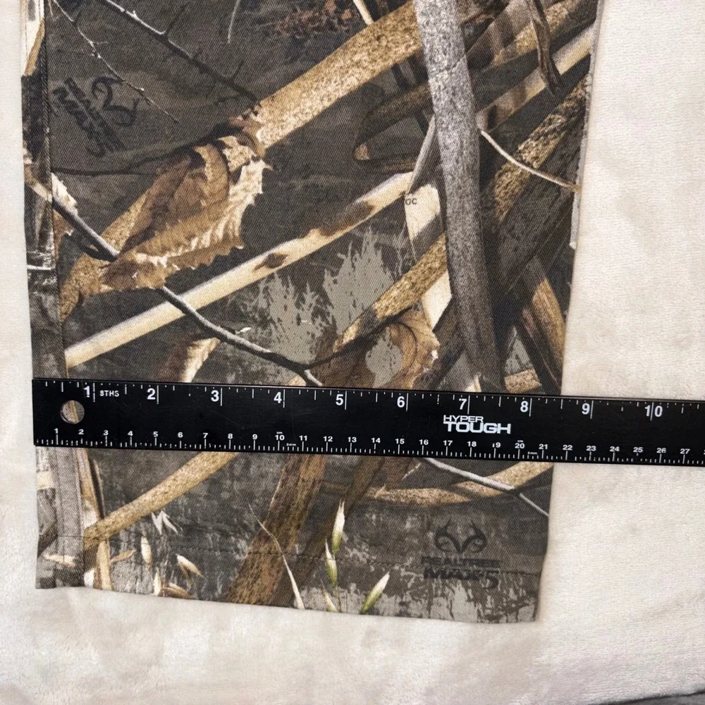 Game Winner Youth XL Realtree Max-5 Camo Cargo Hunting Pants Brown Green Cotton